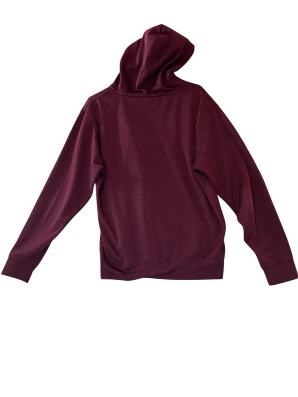 Virginia Tech Hokies Hoodie Sz Large Maroon Orange White VT Pullover Sweatshirt - Picture 4 of 5